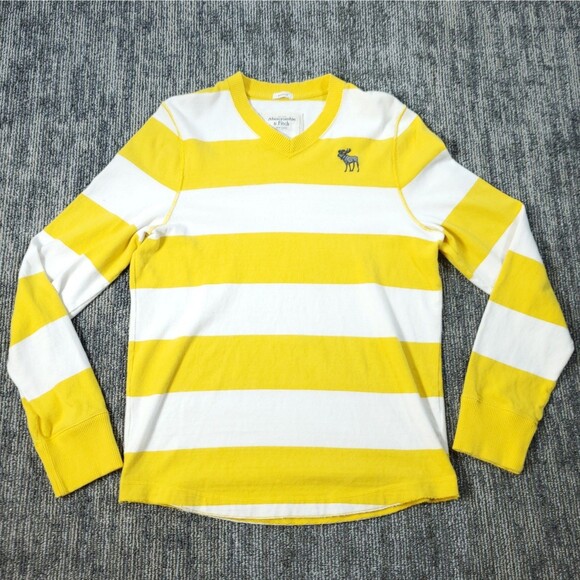 Vintage Abercrombie & Fitch Men's Shirt 2XL Muscle V-Neck Casual Preppy - Picture 2 of 15